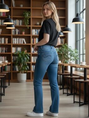 Candie’s Y2K Low Rise Bootcut Jeans Medium Wash Stretch Size 7